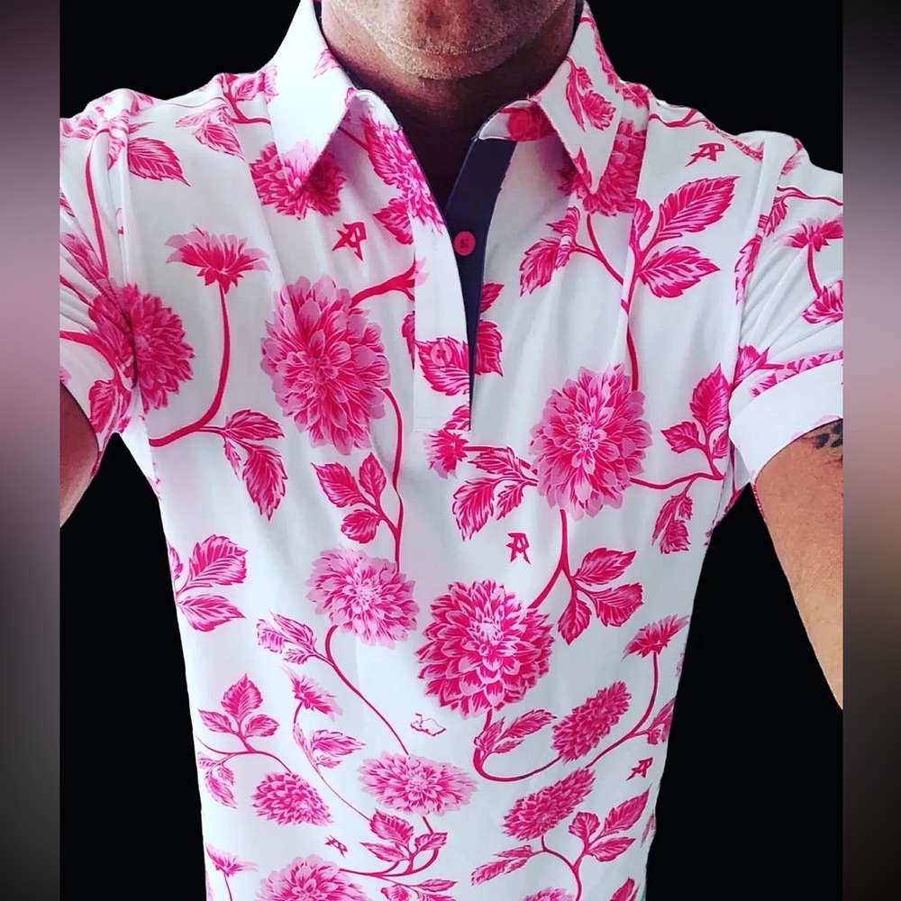 Oahu Golf Apparel Limited Edition Collab with No Golf No Life Dahlia Flower